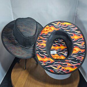 Cabana Breathable Wide Brim Sun Hat | American Hat Makers | Black NWT | RARE LE